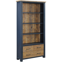 Baumhaus Splash of Blue 3 Drawer 4 Shelf Open Bookcase - Wilko - thumbnail 3