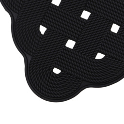 JVL Trellis Rubber Scraper Doormat 40 x 70cm - JVL Homewares - Wilko - thumbnail 4