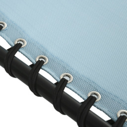 Outsunny Baby Blue Foldable Cot Sun Lounger - Size: 1 Seater - Wilko - thumbnail 4