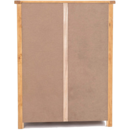 Cabinet Bits Lugo 5 Drawer Brown Wood Knob Chest of Drawers - Wilko - thumbnail 7
