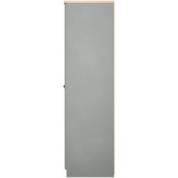 Crowndale Norfolk 3 Door Dusk Grey and Bardolino Oak Mirror Wardrobe Ready Assembled - Dusk Grey & Bardolino Oak - Wilko - thumbnail 7