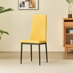 Indoor Living Colorado Emily 4 Seater Dining Set Mustard - Yellow - Wilko - thumbnail 6