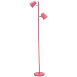 ValueLights Bibi Pastel Pink 2 Way Adjustable LED Floor Lamp - Size: 152 x 36 x 22cm - Wilko