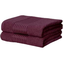 Rapport Home Windsor Plum Cotton Face Cloth - Size: 0.1 x 30 x 30cm - Purple - Wilko