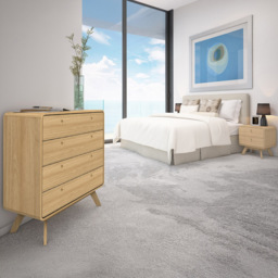 Loft24 Cassie 4 Drawer Oak Chest of Drawers - Size: 88 x 80 x 39cm - Nature - Wilko - thumbnail 7