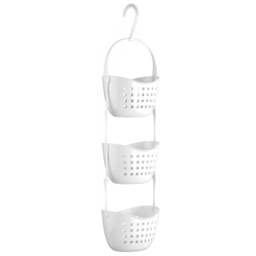 Premier Housewares 3-Tier White Shower Caddy - Size: 22 x 16 x 81cm - Wilko