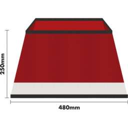 St Helens Red Christmas Tree Skirt with White Trim - Size: 480 x 250 x 480cm - Wilko - thumbnail 5
