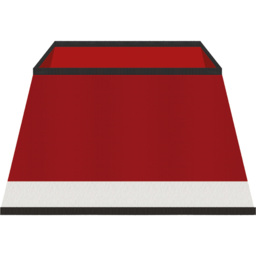 St Helens Red Christmas Tree Skirt with White Trim - Size: 480 x 250 x 480cm - Wilko