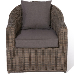 Rowlinson Bunbury 4 Seater Natural Rattan Weave Sofa Set - Brown - Wilko - thumbnail 5