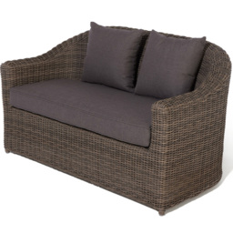 Rowlinson Bunbury 4 Seater Natural Rattan Weave Sofa Set - Brown - Wilko - thumbnail 6