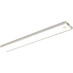 Sorrelis Glencoe Pro Battery Light - Size: 3.8 x 30.5 x 3.8cm - Silver - Wilko