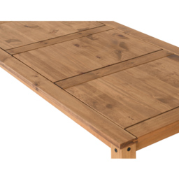 Seconique Corona 4 Seater Distressed Waxed Pine Dining Table - Size: 6 Seater - Brown - Wilko - thumbnail 5
