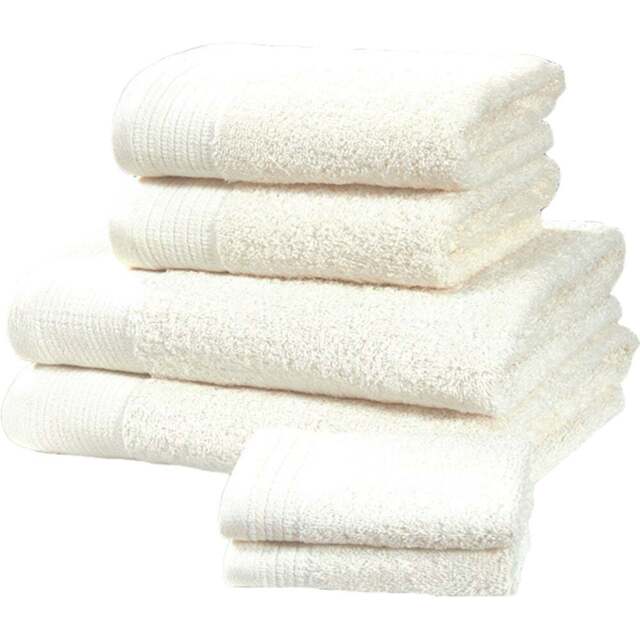 Rapport Home Chatsworth Super Soft 600gsm Combed Cotton White Hand Towel - Size: 3 x 80 x 50cm - Wilko - image 1