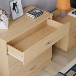 Vida Designs Riano 4 Drawer Pine Chest of Drawers - Brown - Wilko - thumbnail 5