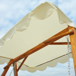 Outsunny 2 Seater Swing Chair Cream - Size: 185 x 130 x 162cm - Wilko - thumbnail 5