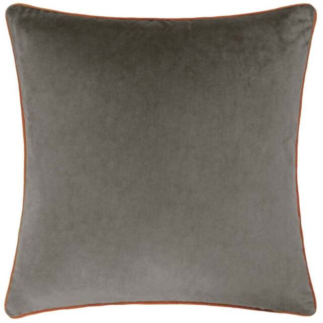 Paoletti Meridian Mocha Pumpkin Velvet Cushion - Size: 55 x 55 cm - Multi - Wilko - image 1