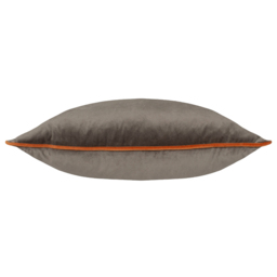 Paoletti Meridian Mocha Pumpkin Velvet Cushion - Size: 55 x 55 cm - Multi - Wilko - thumbnail 3