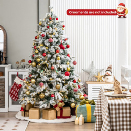Costway Pre Lit Warm White LED Artificial Christmas Tree 6ft - Multi - Wilko - thumbnail 5