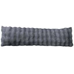 Sweet Dreams Alpine Charcoal Faux Fur Bolster Pillow 137 x 40cm - Size: 137 x 40 x 1cm - Wilko