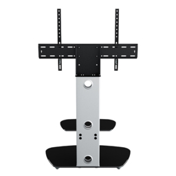 AVF Lucerne Silver and Black Glass Curved Pedestal TV Unit - Size: 44.7 x 70 x 117.7cm - Multi - Wilko - thumbnail 6