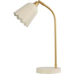 Scalloped Table Lamp Cream - Wilko - thumbnail 4
