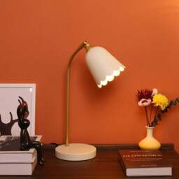Scalloped Table Lamp Cream - Wilko - thumbnail 6