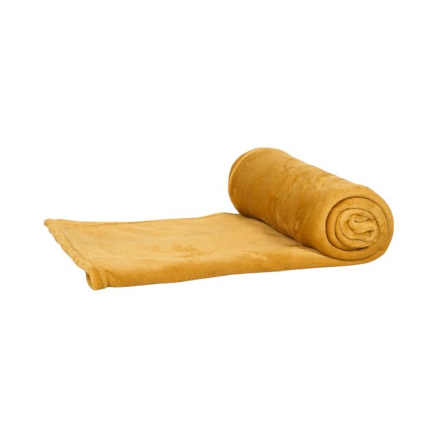 Ochre Supersoft Throw Ochre - Wilko - image 1