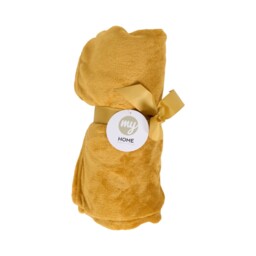 Ochre Supersoft Throw Ochre - Wilko - thumbnail 3
