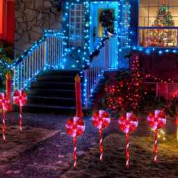 The Christmas Workshop Set of 4 White Lollipop Stake Light - Wilko - thumbnail 7