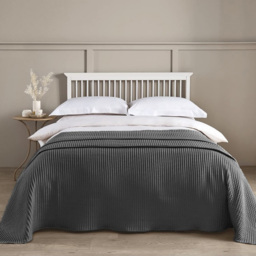 Allure Home Fashions Hotel Super King Size Waffle Graphite Throw Blanket 250 x 260cm - Wilko - thumbnail 3