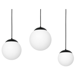 Milagro Lima Down Black Pendant Lamp 230V - Size: 20 x 60 x 100cm - Wilko - thumbnail 4