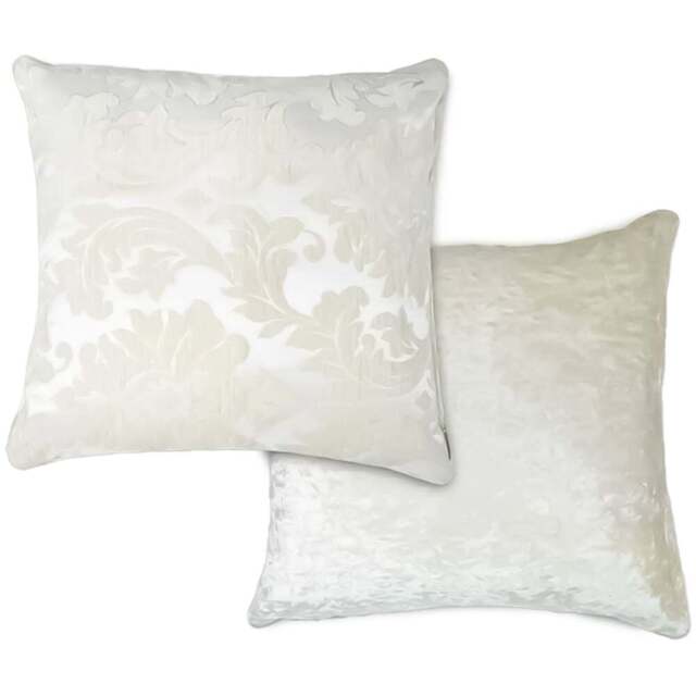 Serene Baroque Ivory Cushion Cover 43 x 43cm - Cream - Wilko - image 1