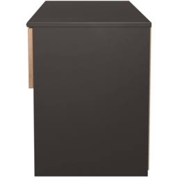 Crowndale Bora 2 Drawer 2 Shelf Gold Oak and Graphite Storage Unit - Grey - Wilko - thumbnail 4