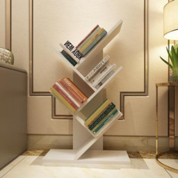 Living and Home 5 Shelf White Tree Shaped Bookshelf - Wilko - thumbnail 5