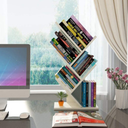 Living and Home 5 Shelf White Tree Shaped Bookshelf - Wilko - thumbnail 6