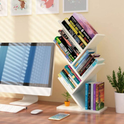 Living and Home 5 Shelf White Tree Shaped Bookshelf - Wilko - thumbnail 7