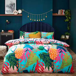 furn. Coralina King Size Multicolour Duvet Set - Wilko