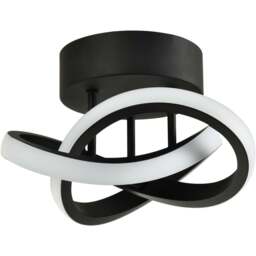 Happy Homewares 1253 Lumens Black LED Ceiling Light - Size: 12 x 24 x 24cm - Wilko - thumbnail 1