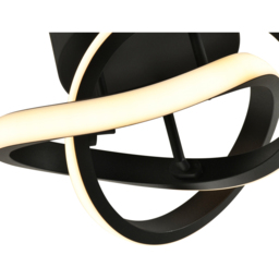 Happy Homewares 1253 Lumens Black LED Ceiling Light - Size: 12 x 24 x 24cm - Wilko - thumbnail 6