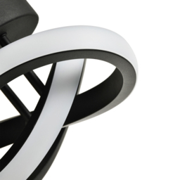 Happy Homewares 1253 Lumens Black LED Ceiling Light - Size: 12 x 24 x 24cm - Wilko - thumbnail 5