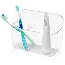 ADDiS Invisifix Bathroom Caddy - Size: 17.5 x 18 x 9.5cm - Clear - Wilko - thumbnail 4