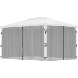 Palram Canopia 2.14 x 4.01m Rectangular Gazebo Net - Size: 2.14 x 4m - Grey - Wilko - thumbnail 1