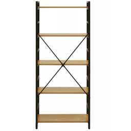Premier Housewares Laxton 5 Shelf Light Yellow Bookshelf - Multi - Interiors by Premier - Wilko - thumbnail 7