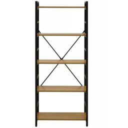 Premier Housewares Laxton 5 Shelf Light Yellow Bookshelf - Multi - Interiors by Premier - Wilko - thumbnail 6