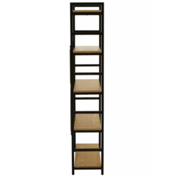 Premier Housewares Laxton 5 Shelf Light Yellow Bookshelf - Multi - Interiors by Premier - Wilko - thumbnail 5