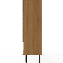 GFW Nervata Multi-Unit Storage Cabinet - Size: 122 x 80 x 36cm - Oak - Wilko - thumbnail 6