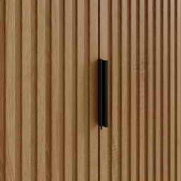 GFW Nervata Multi-Unit Storage Cabinet - Size: 122 x 80 x 36cm - Oak - Wilko - thumbnail 7