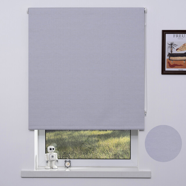 Trends Jute Textured Blackout Blind - White/60cm - Trend Blinds - Wilko - image 1