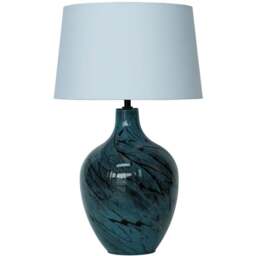 Aspyn Table Lamp - Blue and Black - Wilko