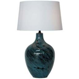Aspyn Table Lamp - Blue and Black - Wilko - thumbnail 4